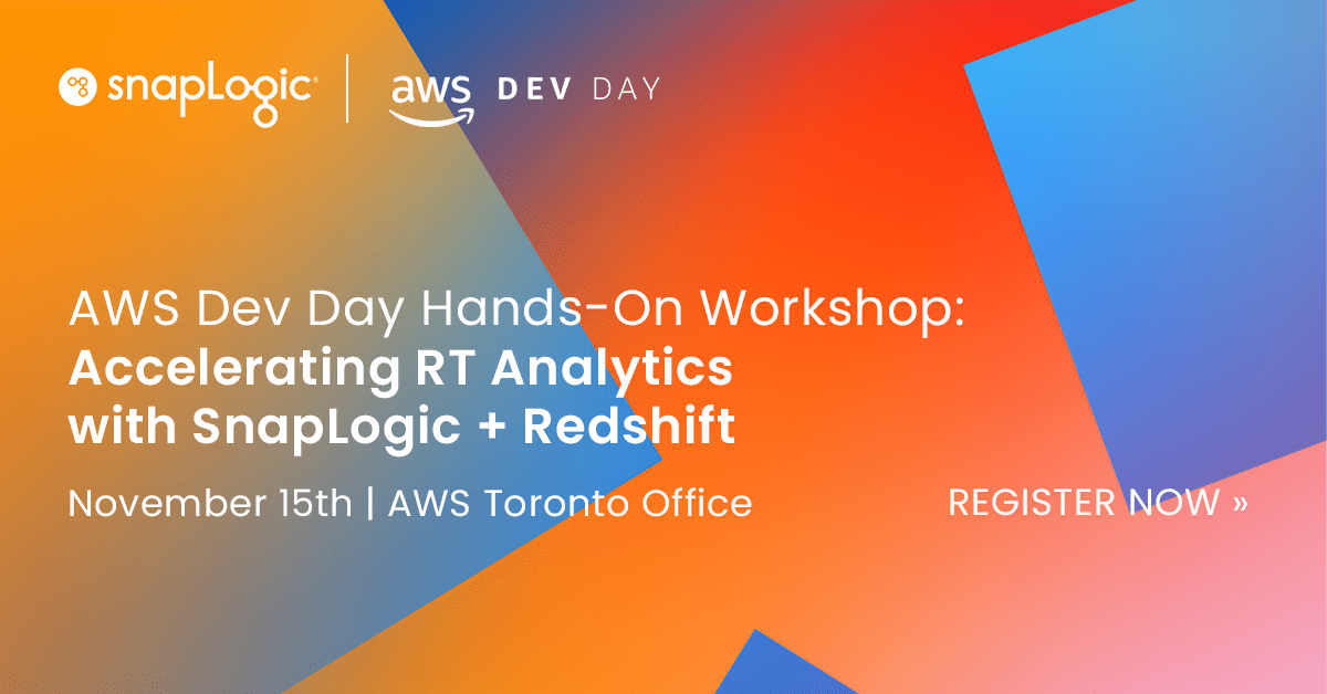 AWS Dev Day Toronto SnapLogic