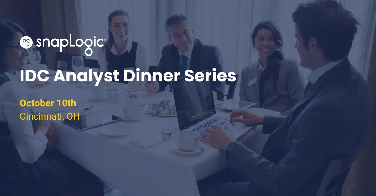 Oct 10 IDC Analyst Dinner Series in Cincinnati