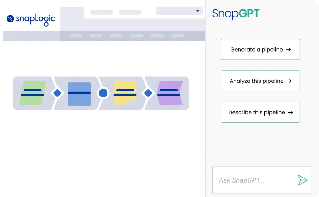 SnapGPT pipeline management screen to analyze pipelines