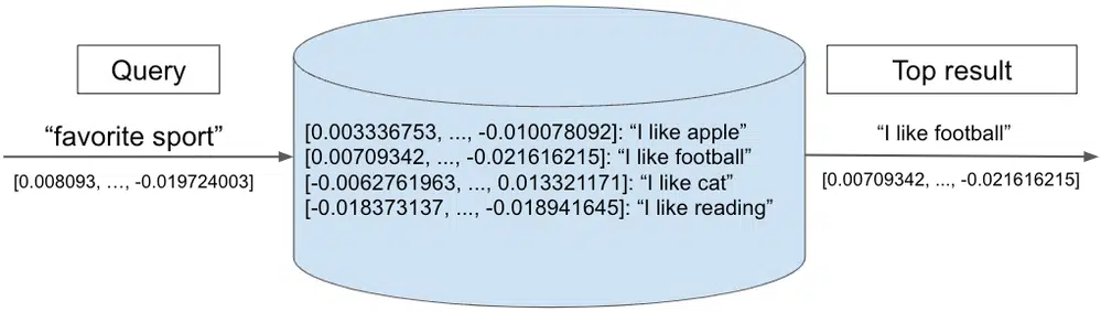 Vector Query Example Diagram