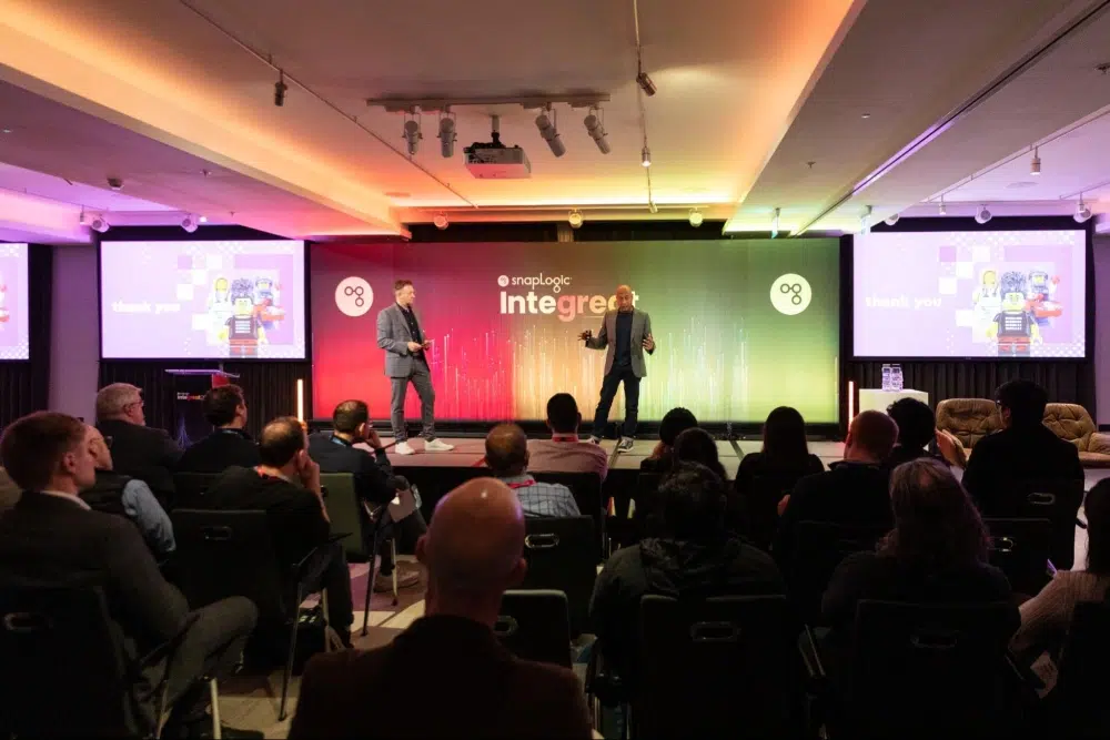 Dayle Hall und Orlando Machado sprechen auf der Integreat 2024 London