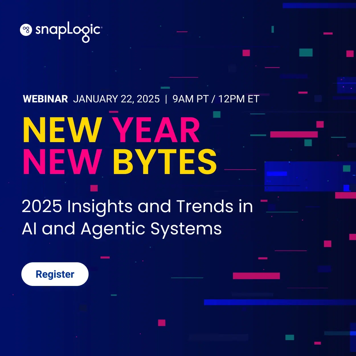 New Year New Bytes webinar on January 22 - 2025 insights and trends in AI and agentic systems